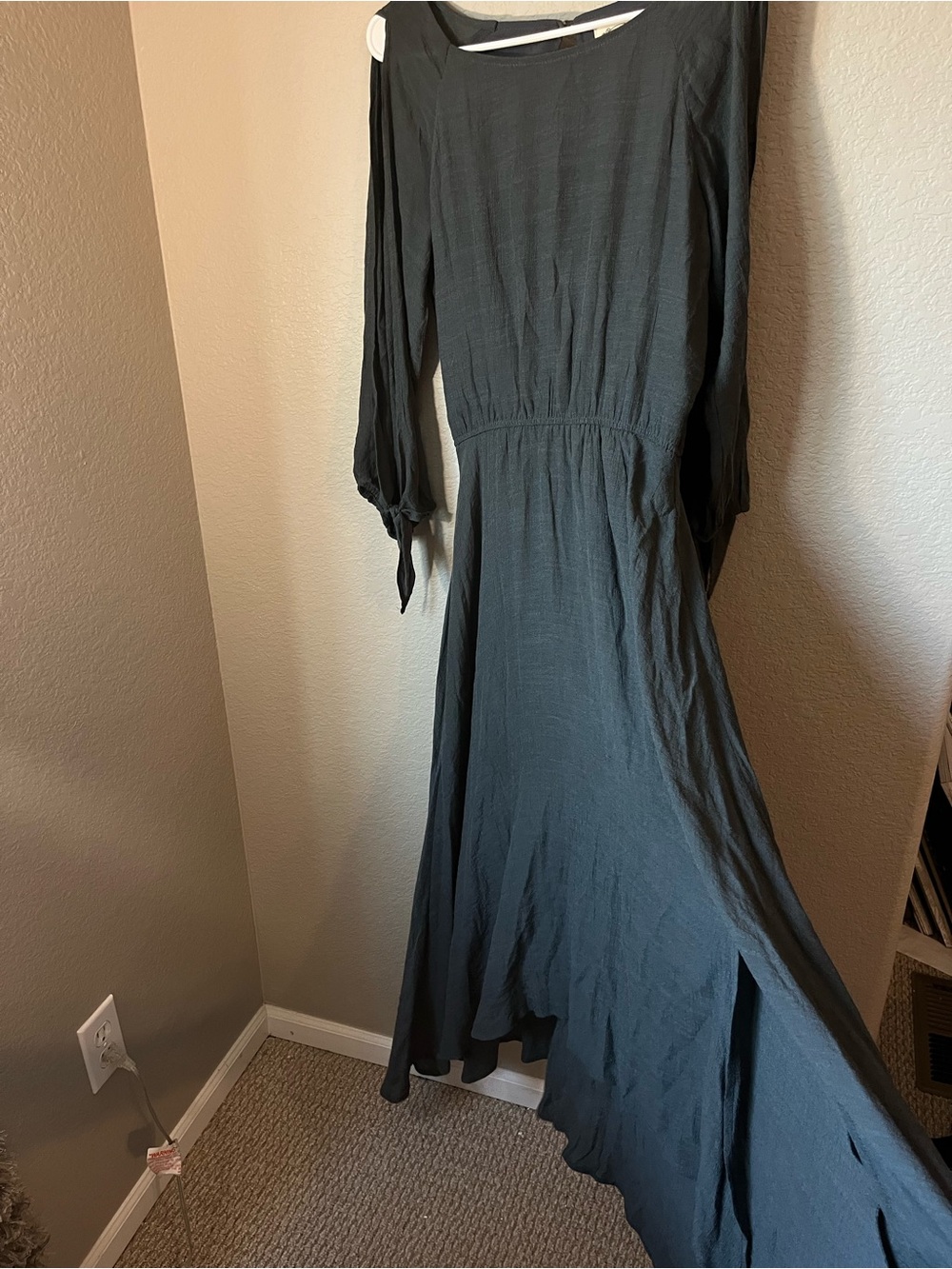 Mia Joy Joyfolie Charcoal Renaissance Maxi Dress S Medieval Whimsigoth Fairycore